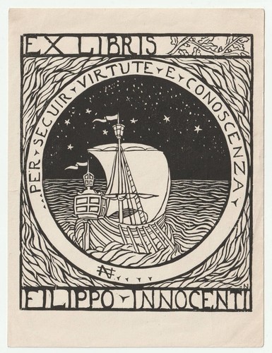 Nerone santagiuliana exlibris - nerone,