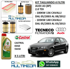 TAGLIANDO 4 FILTRI E OLIO