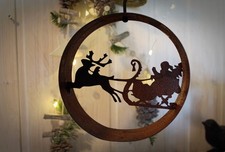 Babbo Natale con slitta