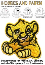 patch Simba the lion king toppa termoadesiv re leone iron on Disney Mufasa regno
