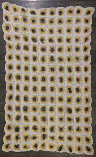 Trapunta coperta vintage fatta