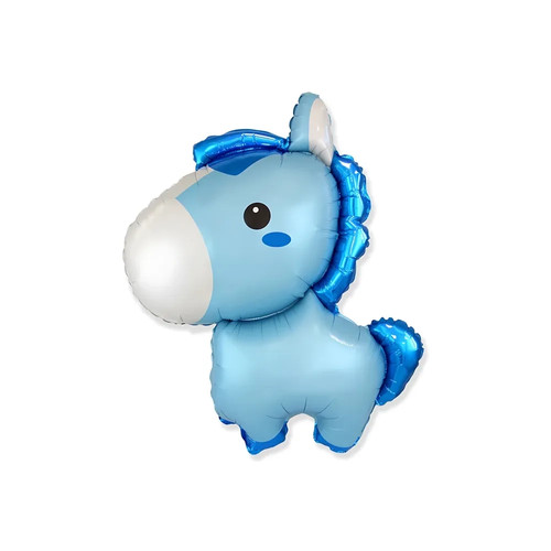 Palloncino pony celeste super - celeste,