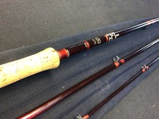 Canna da pesca a mosca salmone vintage Hardy Graphite Salmon Deluxe 15 piedi 4" #10