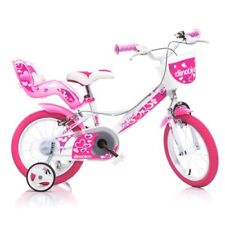 Bicicletta per Bambina Ruota 14 Pollici 3 4 5 6 Anni Rotelle 2 Freni Bici Bimba