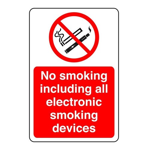Insegna smoking compresi - insegna, no