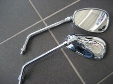 1 paio SPECCHIETTI RETROVISORI CROMATI + PROLUNGA KAWASAKI VN 1600 MEDIUM STREAK NUOVI IMBALLO ORIGINALE con ABE