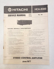 Hitachi HCA-8300 Manuale di