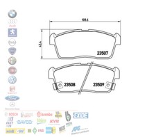 PASTIGLIE FRENO ANTERIORI
