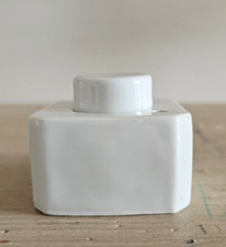 Antico Calamaio in ceramica bisquit della fine del XIX secolo