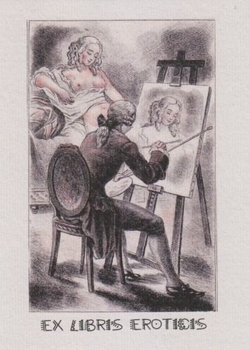 Libris bookplate erotico n - ex,