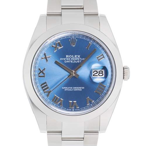 Rolex datejust 126300 blue - rolex,