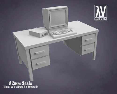 Scrivania retrò per computer