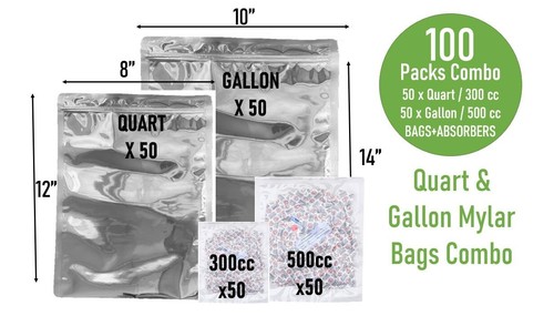 Set sacchetti mylar - (100),