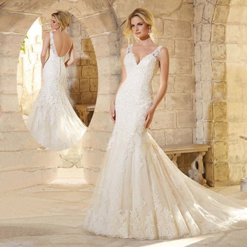 Abito sposa sirena pizzo - da,