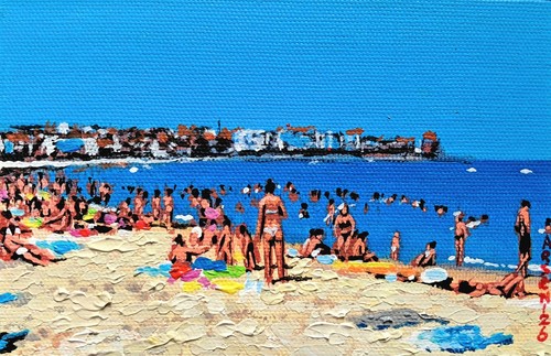 Spiaggia stagione dipinto - spiaggia, ii