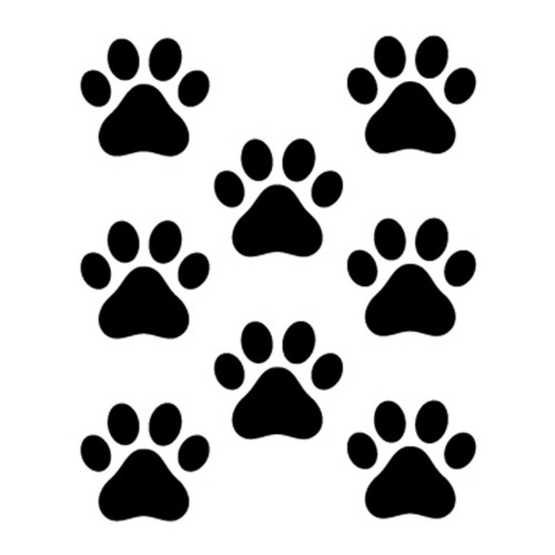 Adesivo prespaziato impronte - adesivo, 8