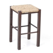 Sgabello Legno Noce Seduta