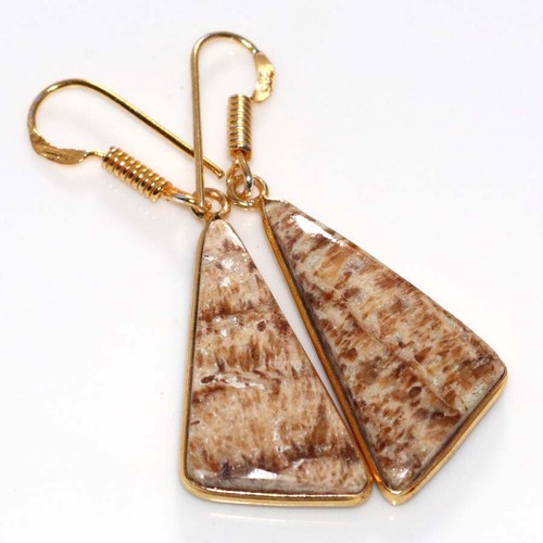 Orecchini placcati oro - , lunetta