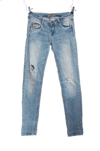 Denim pantalone vita bassa - denim, a
