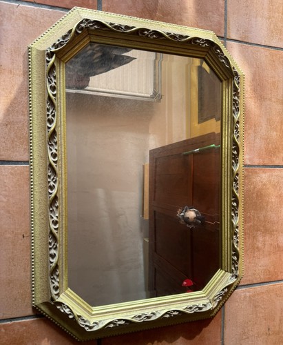Specchio vintage cornice oro - vintage,