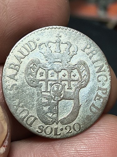 Savoia moneta soldi 1796 - savoia, 20