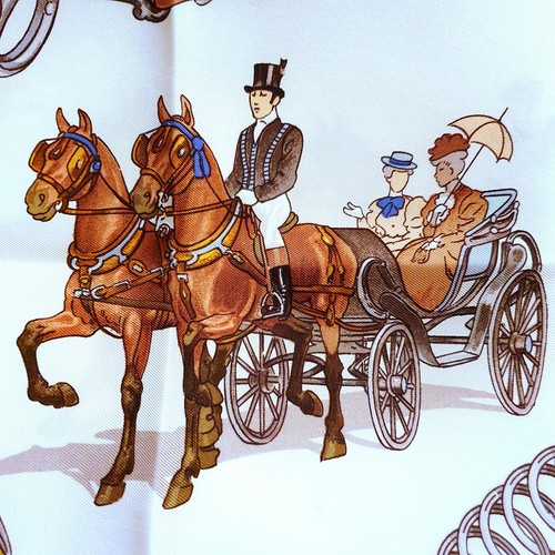 Sciarpa hermès carré - hermès, blu
