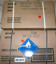 2 scatole US MRE MEAL CASE A+ B MENU n. 1-24 EPA INSP/TEST: 04-2028 IMBALLO ORIGINALE