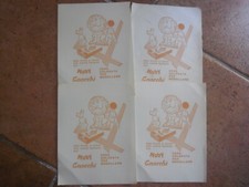 lotto di 4 carte assorbenti MOBY GNOCCHI cera colorata per modellare - nuove