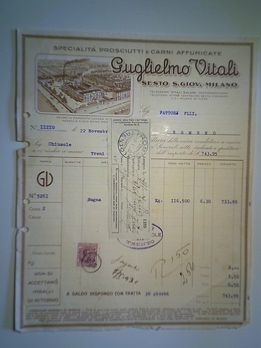 Fattura guglielmo vitali - fattura,