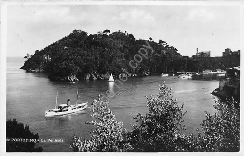 Cartolina rapallo penisola - rapallo,