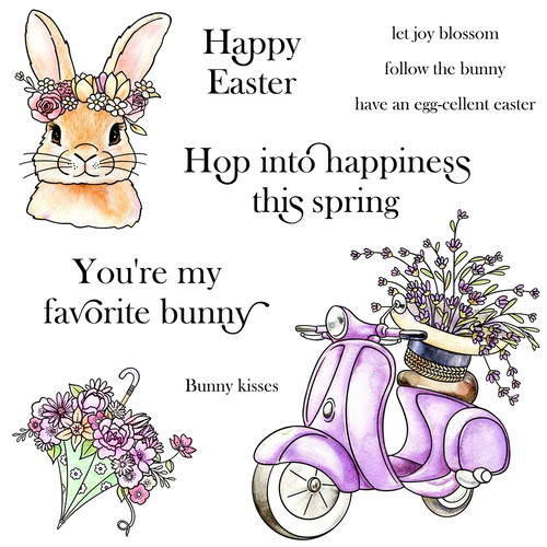 Happy easter bunny hop into - bunny,