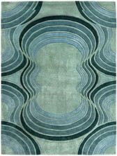 Tappeto in lana trapuntato a