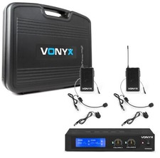 COPPIA MICROFONI WIRELESS VHF