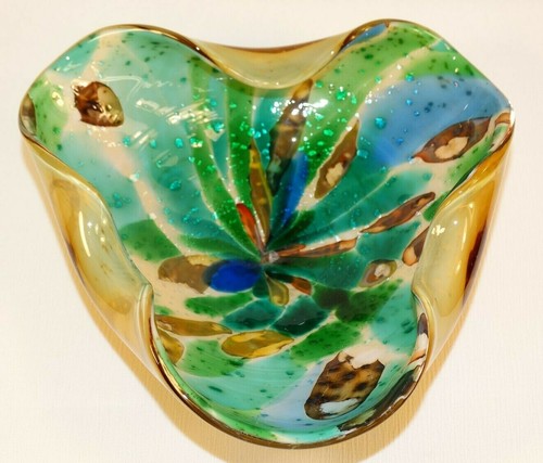Ciotola veneziana murano - murano, ambra
