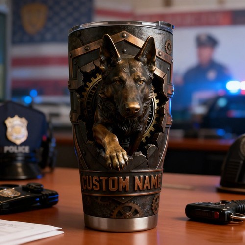 Police dog tumbler - police,