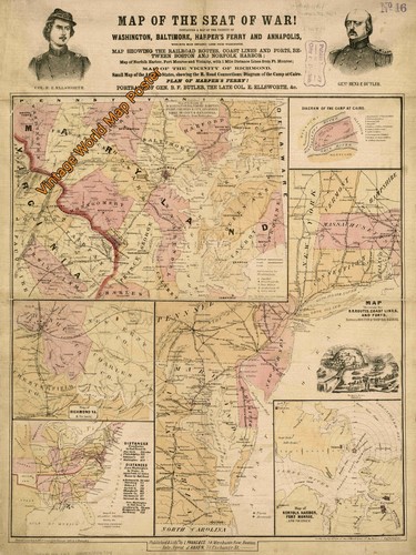 1861s vintage mappa del mondo - mappa,