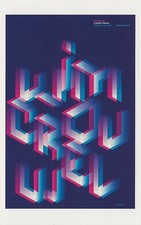 Cartolina Poster Esposizione Wim Crouwel: Graphic Design Odissea Design Museum UK