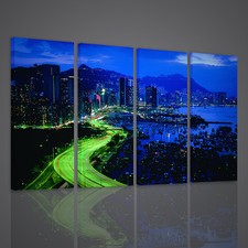 QUADRI MODERNI CITY ANGEL QUADRO MODERNO XXL CITTA' STAMPA SU TELA ARREDAMENTO