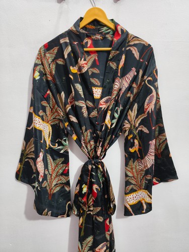 Accappatoio kimono seta stampa