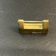 Lucchetto vintage antico cinese orientale ottone baule serratura armadio (senza chiave) patina