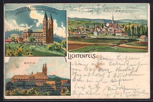 Litografia lichtenfels main - lichtenfels,