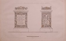 1825 Acquaforte Stampa Antico