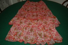 Liu Jo - Gonna donna, Floreale Rosso bianco, Seta, tg 44 , Come nuova