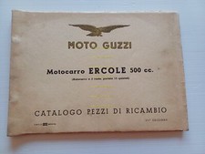 MOTO GUZZI Ercole 500 1956 catalogo ricambi originale spare parts catalogue
