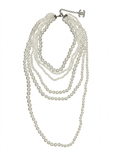 Collana perle multifilo - collana, di