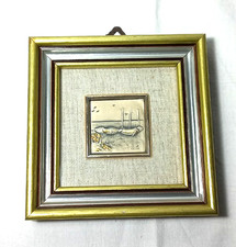 Quadretto bassorilievo barche