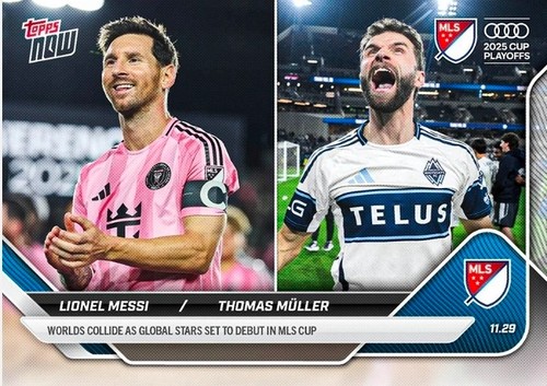 Topps now 2025 - mls, messi