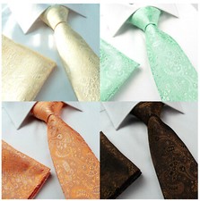 Jacquard Paisley Uomo Seta