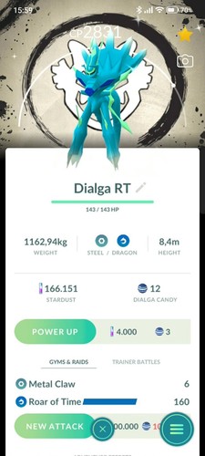 Pokemon shiny dialga origin - shiny,