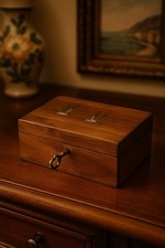 Scatola Cofanetto Portagioie Sorrento Con Rondini Vintage Antico 